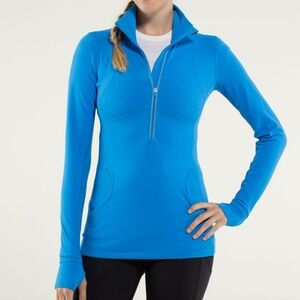 RARE Lululemon Blue Star Runner Pullover with Lace Details